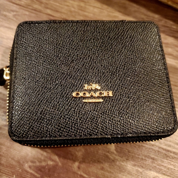 Coach Accessories - New Coach Leather Black.Jewelry Box